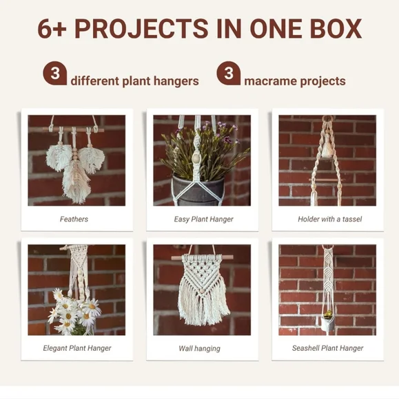 Nurture Things~DIY Retro 70's Handmade Macrame Kit New In Box - Picture 10 of 13